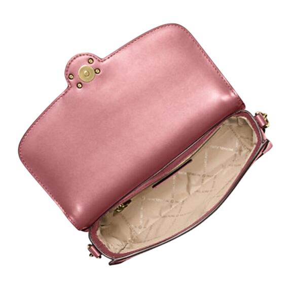 Michael Kors Leida Medium Shoulder Bag Light Pink - Picture 2 of 3